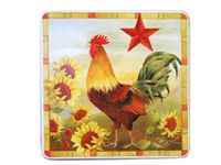 New Square Stove 4 Pcs Gas Range Cook Top Burner Covers Cover Rooster 