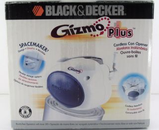 Black & Decker Gizmo EM200 Cordless Spacemaker Hands Free Can Opener Works!