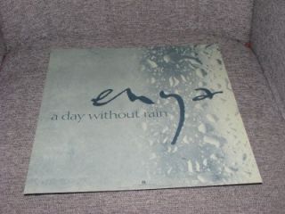 Enya A Day Without Rain RARE Promo Album Poster Flat