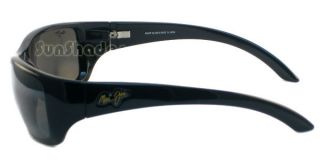 New Maui Jim Canoes 208 02 Black Polarized Sunglasses