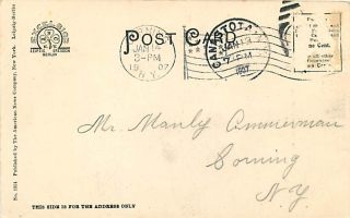 NY Canastota Presbyterian Church mailed 1907 T24961