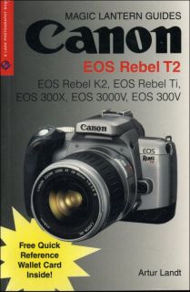 Canon EOS Rebel T2 EOS Rebel K2 TI Camera Manual Book