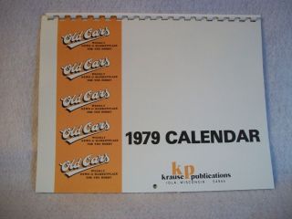 Old Cars Magazine 1979 Collectors Calendar
