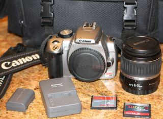 Canon EOS Digital Rebel XT 350D 8 0 MP Digital SLR Camera Silver Kit W 