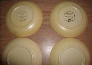 Canonsburg Pottery Co Sunbeam 2 Plates 4 Saucers 1968