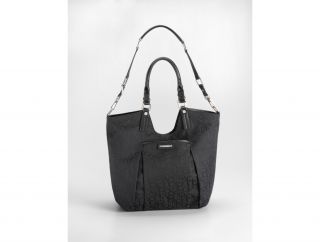 Calvin Klein Womens Logo Convertible Tote Handbag