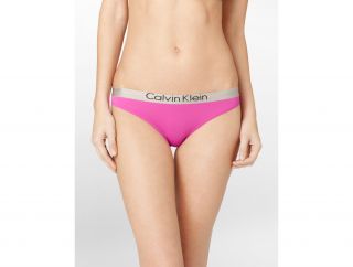 Calvin Klein Underwear Womens Metallic Chrome Micro Bikini