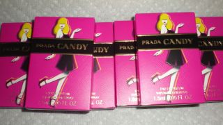  6 Prada Candy Eau de Parfum Spray Samples