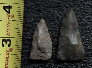 NC SC INDIAN ARTIFACT ARROWHEADS CAMP CREEK FIELD FOUND AUTHENTIC 