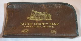   Vinyl Bank Bag Taylor County Bank Campbellsville Kentucky