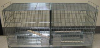 Canary Finch Breeder Cage 27x11x15 Stackable Removable Divider 2411 