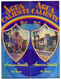 1932 AGUA CALIENTE Jockey Club Brochure Phar Lap Tijuana Mexico