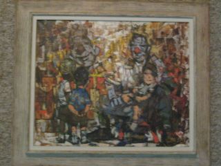 Listed artist RICHARD TAICHER American 1929 1989 Oil c Signed Frame 