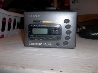 Sony Walkman Mega Bass Avls Auto Reverse Cassette Player