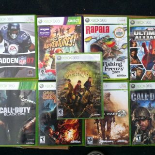 Call of Duty Lot of 9 Xbox 360 Games Black Ops MW2 COD3 More