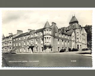Dreadnought Hotel Callander Scotland RP Postcard