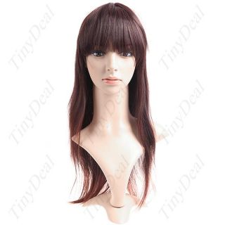Capless Long Synthetic Straight Wig Fake Hair HHP 15192