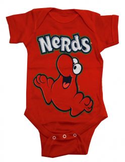   Red Nerd Logo Candy Vintage Style Life Clothing Baby Snapsuit