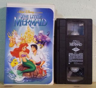 Walt Disney THE LITTLE MERMAID VHS #913 Clamshell Case Banned Phallic 