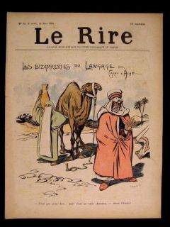 Caran DAche 14 Mar 1896 Le Rire Arab Cover Metivet CLR