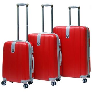 CalPak Sparta Expandable Hardsided Luggage Set Red from Brookstone 