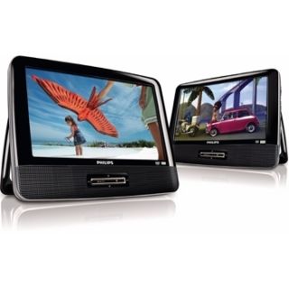   Dual Two Screen Portable Car Truck DVD CD  Player Players