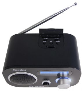 Karcher DAB 2408 DAB+ Digitalradio (FM Radio, Weckfunktion, Dual Alarm 