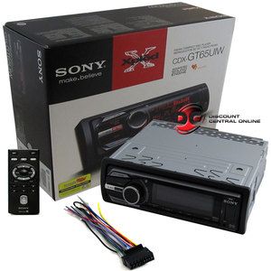 Sony CDX GT65UIW Car Stereo WMA  CD Player w Remote