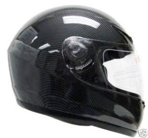Black Carbon Fiber Full Face Motorcycle Helmet Street M