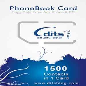 Dits Phonebook Sim Card iPhone Book Card Phone Book