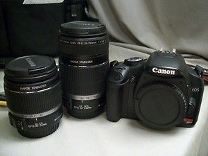 Canon EOS Digital Rebel XSi ds126181 12.2 MP Digital SLR Camera w/ 2 