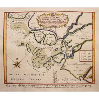 Africa Map Cape Rouge Nunho Coast Africa Bellin 1757