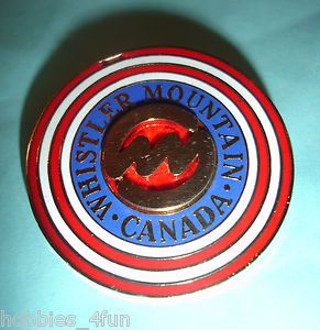 Ski Skiing Whistler Mountain Canada Lapel Pin Badge