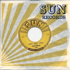 Carl Perkins 1st Sun 45 Sun 224 Sample Promo Push Marks Beatles Elvis 