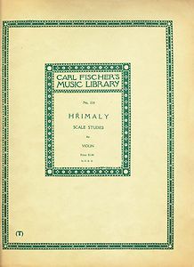 Carl Fischers Music Library No 114 Hrimaly Scale Studies for Violin 