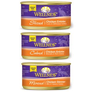 Wellness Grain Free Wholesome Canned Cat Food 3oz U Pick Pack A Box 