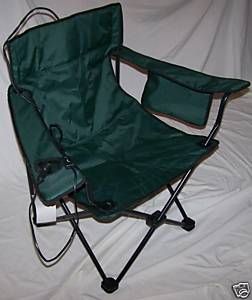 Heated Folding Camp Chair RV Camping Hunting Tailgating