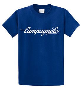 New Campagnolo Script Logo T Shirt Cycling Bicycling Vintage Bike Tee 