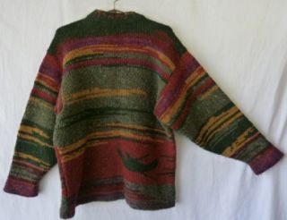 Vtg SIOCHAIN Peace 100% Wool Art to Wear Irish Gaelic Colorful 