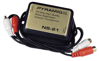 Pyramid Car Audio NS21 New 20 Amp RCA Noise Suppressor Isolation 