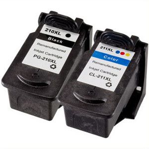 Pack PG210 CL211 Ink Cartridges for Canon PIXMA MP240 MP250 MP270 