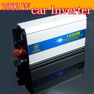 1000W AC Car Power Inverter   12V Input   220V Output USB Port