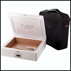 Cao Vision Blue Light Cigar Humidor Case Only No Accy