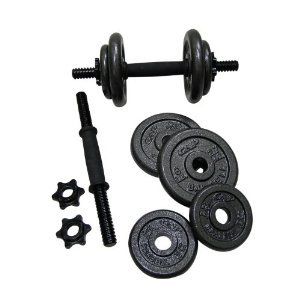 Cap Barbell 40 lb Adjustable Cast Iron Enamel Plate Dumbbell Weight 