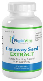 47 Physiovites Caraway Seeds Extract Digestive and Bloating Support 90 