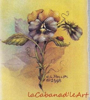 Pansies Skill Builder by Carolyn Phillips Instructions Magazine 