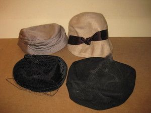   Deco Ladies 4 Heats Hüte Chapeaux Cappelli Sombreros 1930 40s