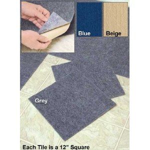 Carpet Tiles Peel and Stick 60 Square Feet Floor Rug