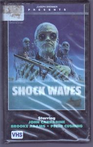 Shock Waves Peter Cushing John Carradine 1977 RARE VHS