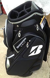 Bridgestone Cart Bag 9 5 Black and Silver Golf Bag